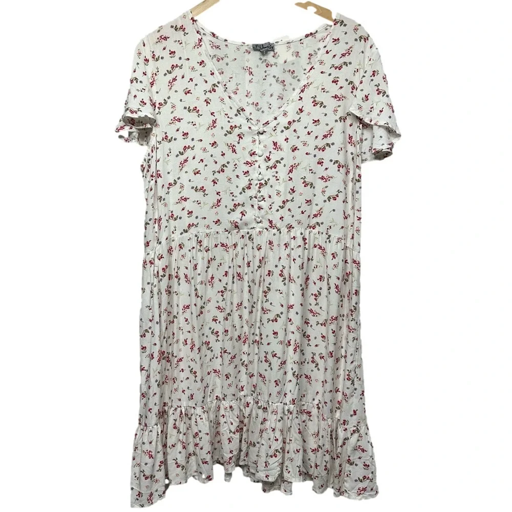 J for Justify Floral Dress 1X Boho Cottagecore Country Western Style Dress - Picture 9 of 16